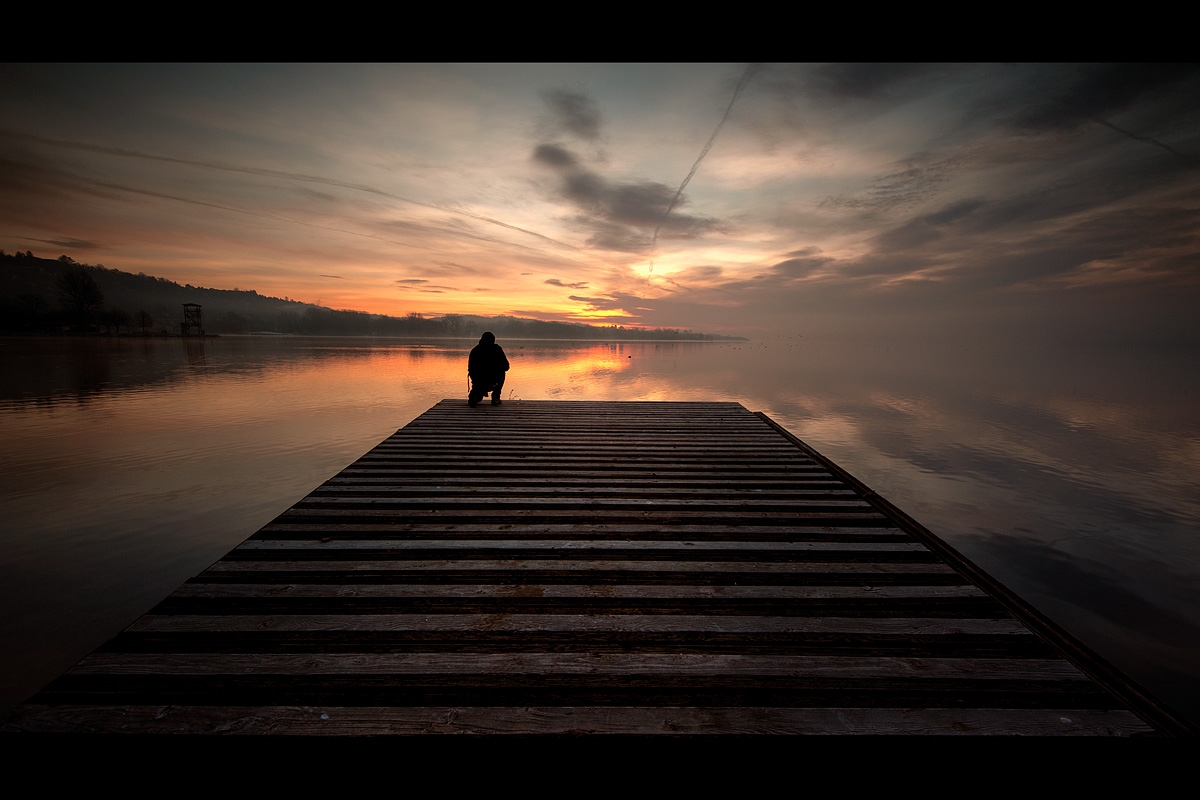 Alba a Gavirate (Lago di Varese)