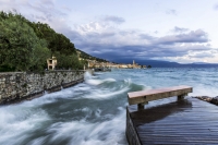 il Lago impetuoso al tramonto