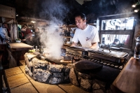 Scotoni Hütte, preparazione della Grigliata