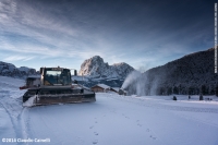 Neve artificiale su neve naturale