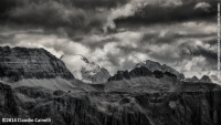 Marmolada dietro il Gruppo del Sella