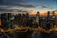 Singapore al tramonto