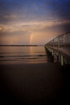 Arcobaleno al tramonto