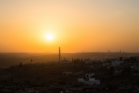 Tramonto sulla Moschea. (Bil'in -  Territori Palestinesi)