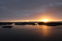 alba sul fiordo