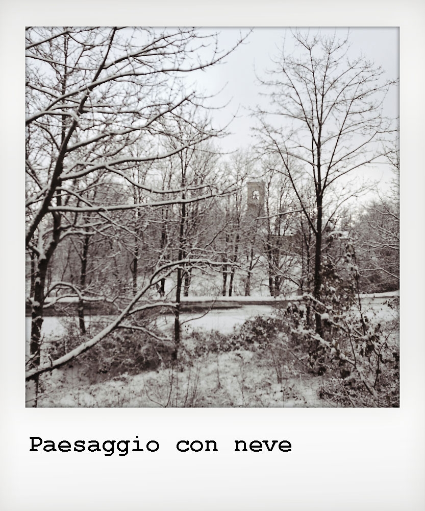 Paesaggio con neve