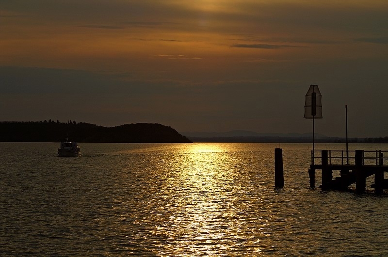 Trasimeno tramonto a Passignano