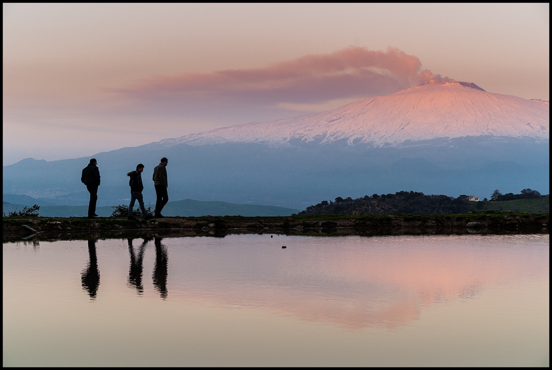 passeggiata al tramonto