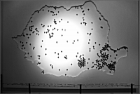 1.La mappa della Romania con le prigioni di sterminio comuniste