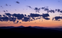 tramonto sulla Val d'Orcia