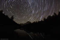 Startrail tre cime di lavaredo