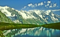 2383 trionfo aostano - AO Val Veny Lago Chèchrouit verso le Grandes Jorasses