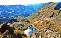 2410 orobiche distese - BG Val Brembana Carona, Lago del Diavolo
