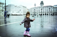 "dancing" under the rain