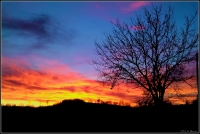 Tramonto sulla strada di casa