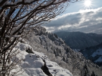 sentiero innevato