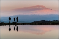 passeggiata al tramonto